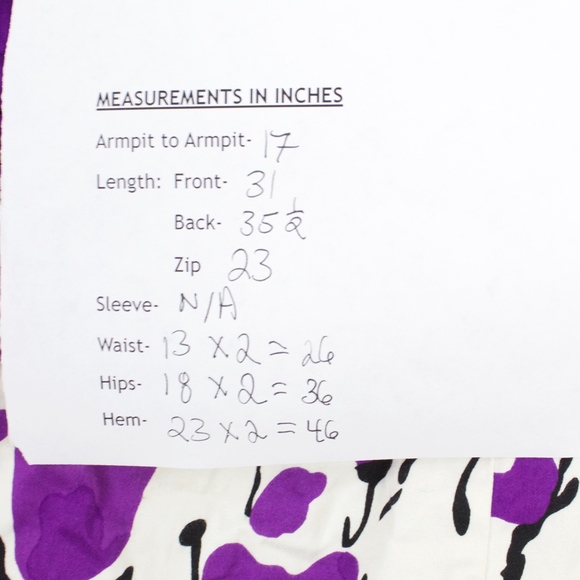 Jones New York Purple Floral Dress Size 8 - Picture 8 of 8